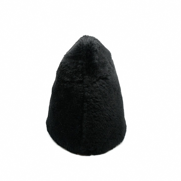 STETSON Vintage Genuine Lambskin Fur Cossack Hat in Black Size L Made in Canada - Picture 2 of 11